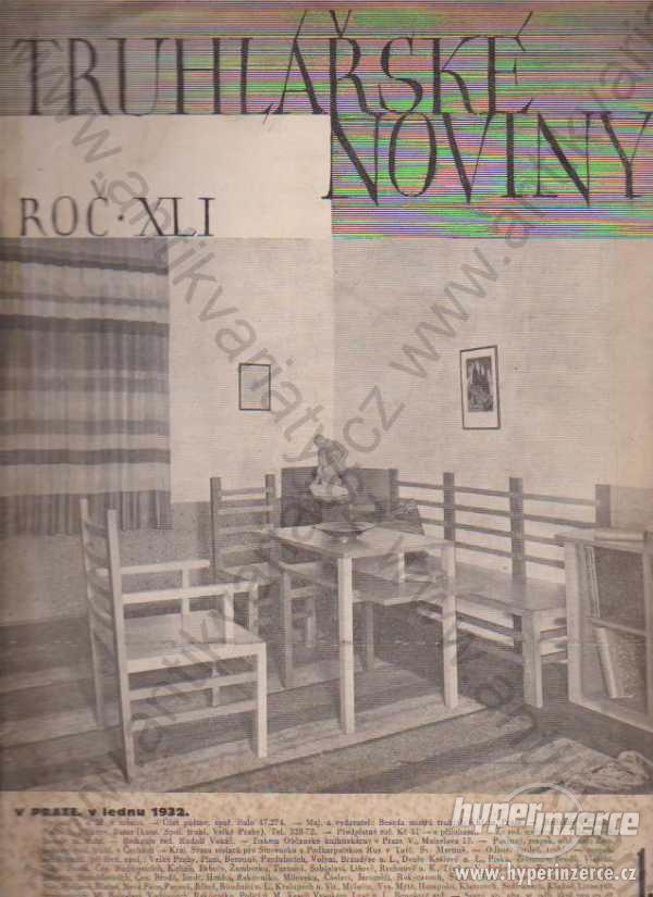 Truhlářské noviny, roč. XLI. 1932 - foto 1