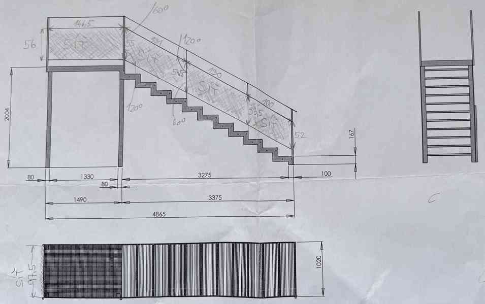 Prodám kovové schodiště - foto 9