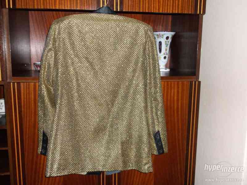 Prodám:zlatočerný kabátek,pro slavnostní příležitosti,350,- - foto 2