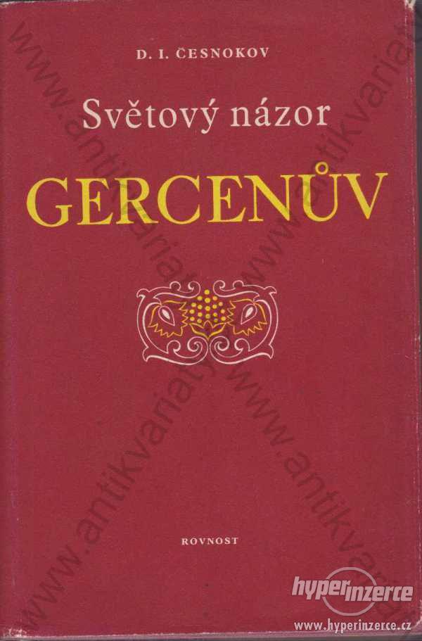 Světový názor Gercenův D. I. Česnekov  1952 - foto 1