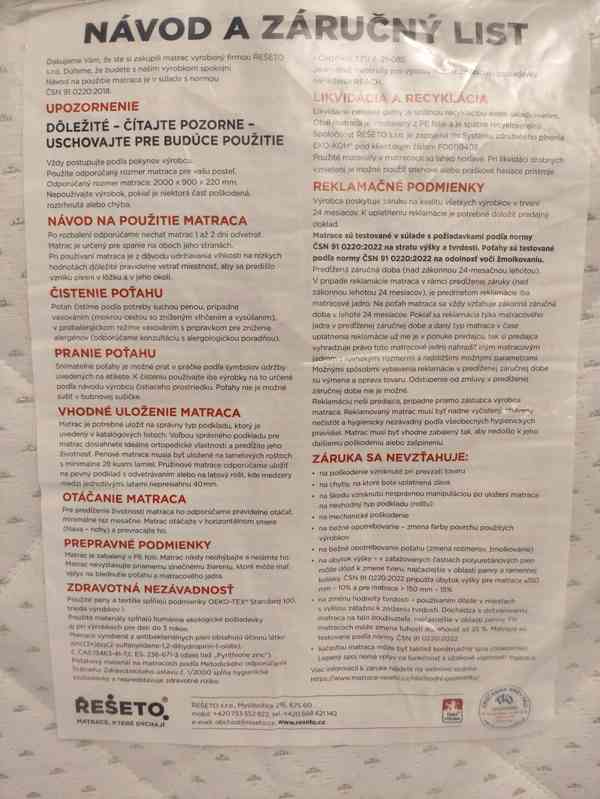 Matrace Řešeto 85x200 x10 cm - foto 8