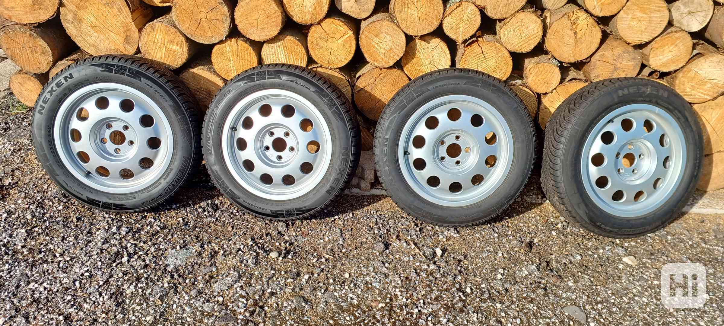 Ultralehké kované ALU Audi 15" 5x100 zachovalé+zánovní pneu - foto 1