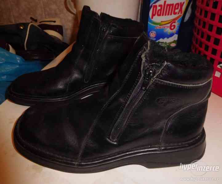 pánské kožené zimní boty - foto 2
