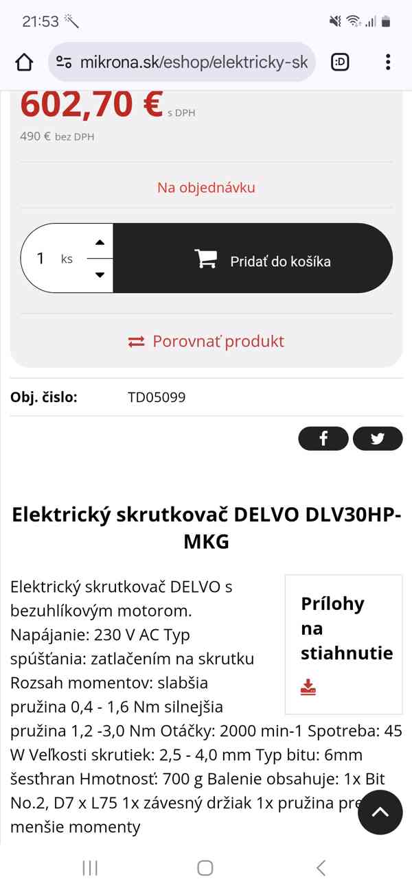 Elektrický skrutkovač DELVO DLV30HP-MKG - foto 5