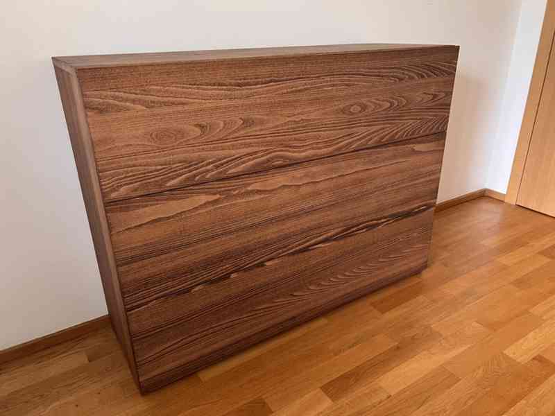 Komoda z masivu, buk, 120x40x90 - foto 5
