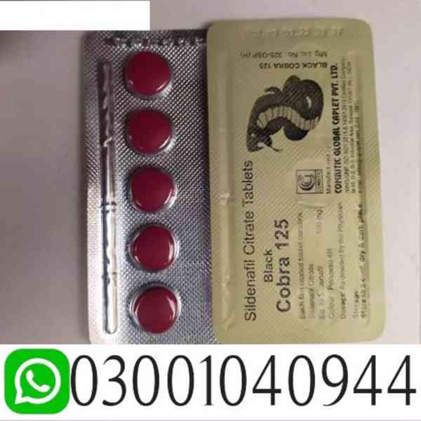 Black Cobra 125mg Tablets in Pakistan $ 03001040944