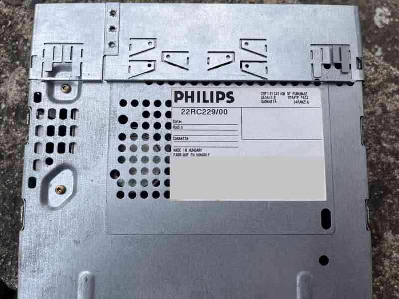 Autoradio PHILIPS RC229 - retro, plně funkční - foto 7