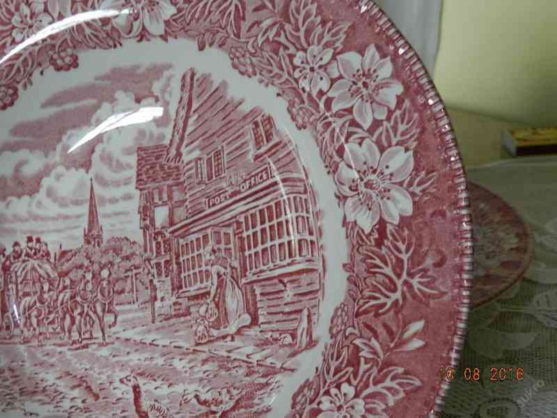 2 kusy dekorační talíř Staffordshire England - foto 3