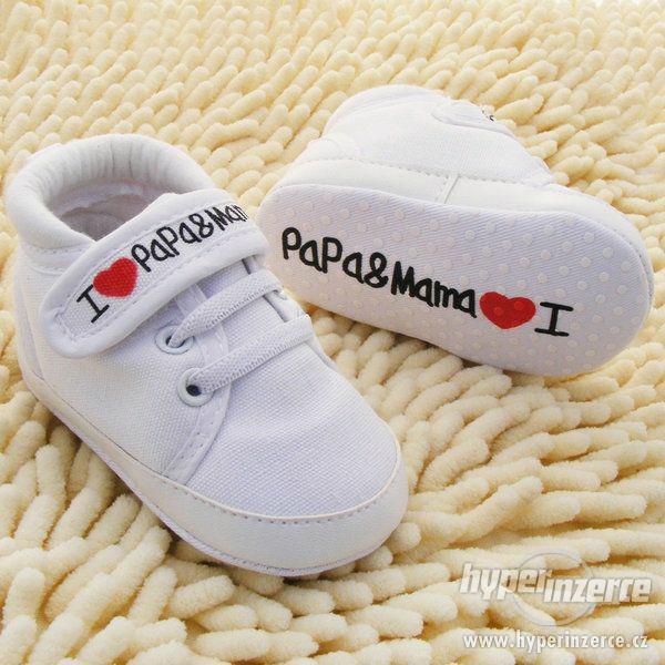 ! Dětské boty / botičky-I Love Mama / Papa, 0-18 M ! - foto 2