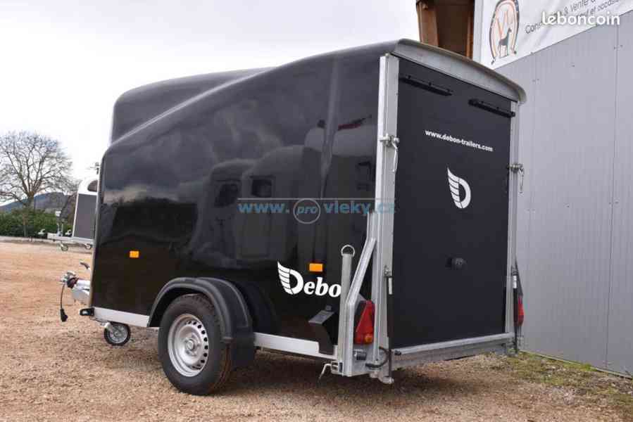 Skříňový přívěs Debon Cargo 1300kg černý + dveře - foto 2
