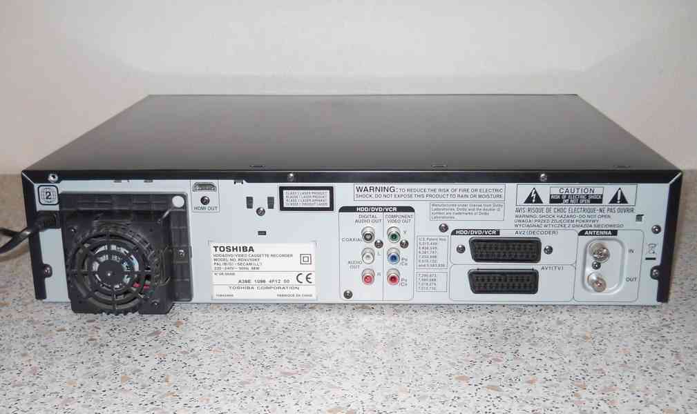 ⚠️DVD-HDD-VHS rekordér TOSHIBA RD-XV50 - foto 6