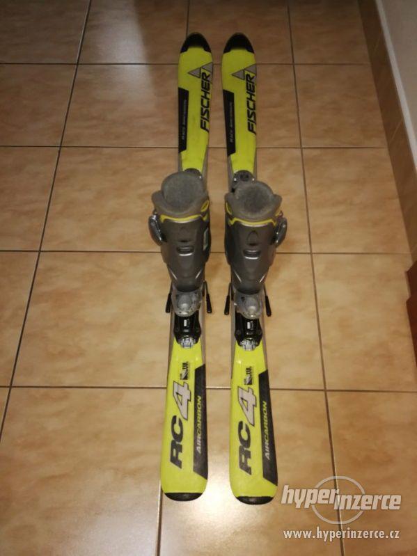 Prodej, dětské lyže a lyžáky, 118 cm, Fischer - foto 2