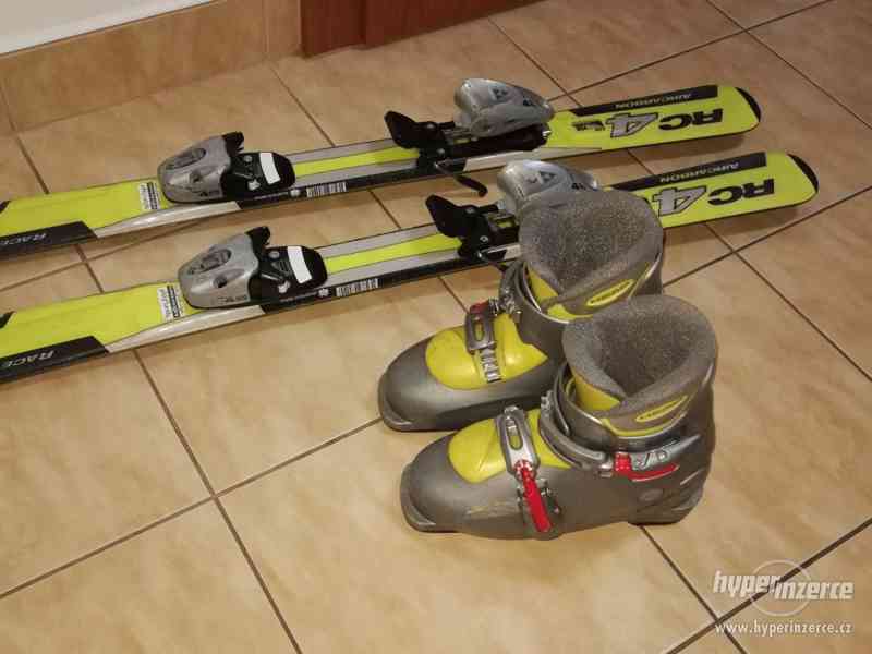 Prodej, dětské lyže a lyžáky, 118 cm, Fischer - foto 4