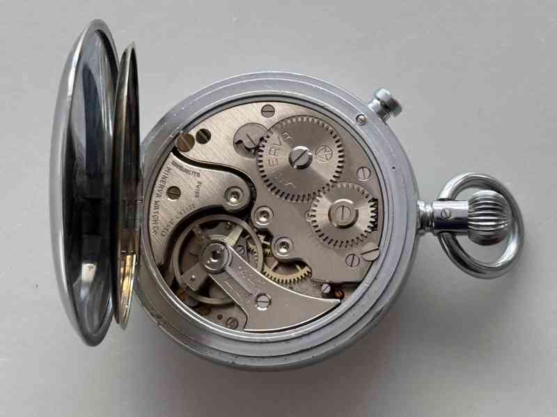 Staré kapesní Švýcarské stopky MINERVA - foto 4