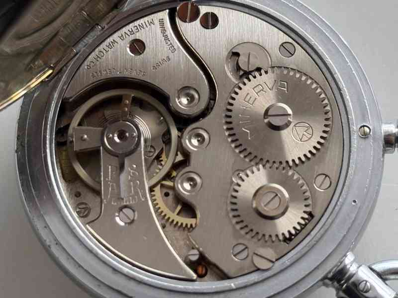 Staré kapesní Švýcarské stopky MINERVA - foto 7