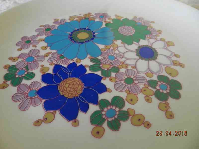 Obří talíř květy 31,5cm Wundsiedel Germany - foto 5