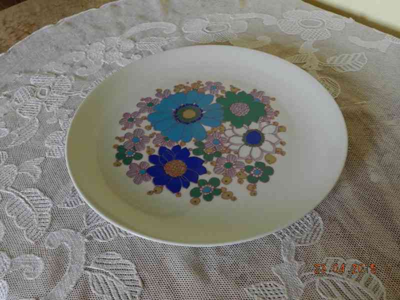 Obří talíř květy 31,5cm Wundsiedel Germany - foto 3
