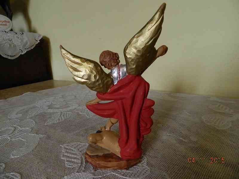 Krásná soška Svatý - S 127 Italy 19cm - foto 5