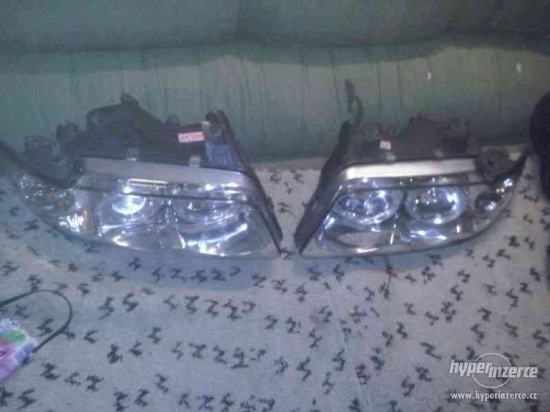 Audi A4 b5 Přední světla ANGEL EYES CHROM FACELIFT - foto 2