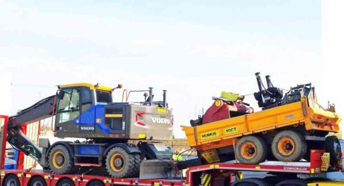 komplet! 20t bagr Volvo EW160 tilt+2D nivelace /přívěs - foto 3