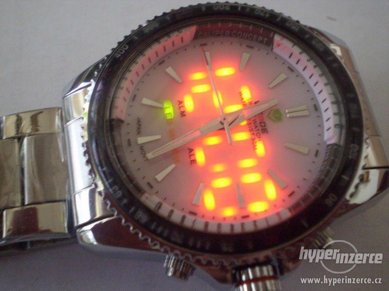 letecké multifunkční hodinky s led displejem WEIDE - foto 2