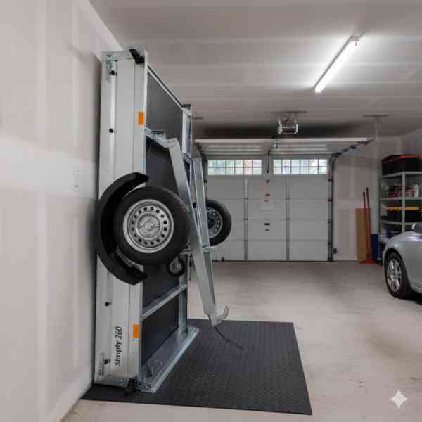 AKČNÍ CENA přívěsný vozík sklopný s nástavbou bočnic, DPH - foto 2