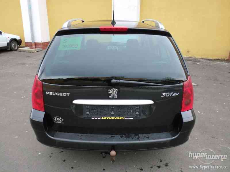 Peugeot 307 SW 2.0HDi 79kW,digiklima,serviska,tažné - foto 6