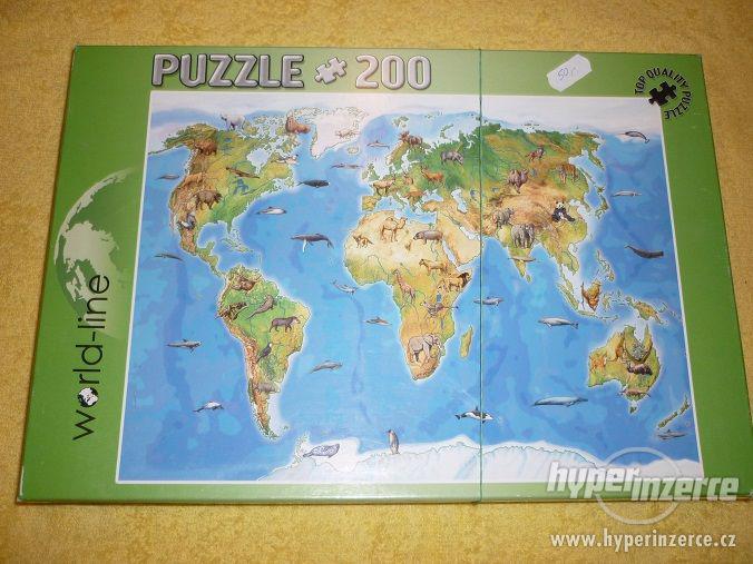 Prodám puzzle Světadíly,celkem 200 dílů, cena jen 50,-Kč - foto 2