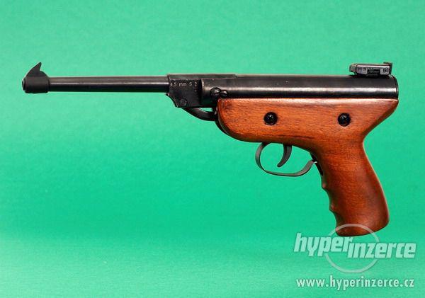 Norconia S-3 Vzduchová pistole - dřevěná pažbička - foto 1