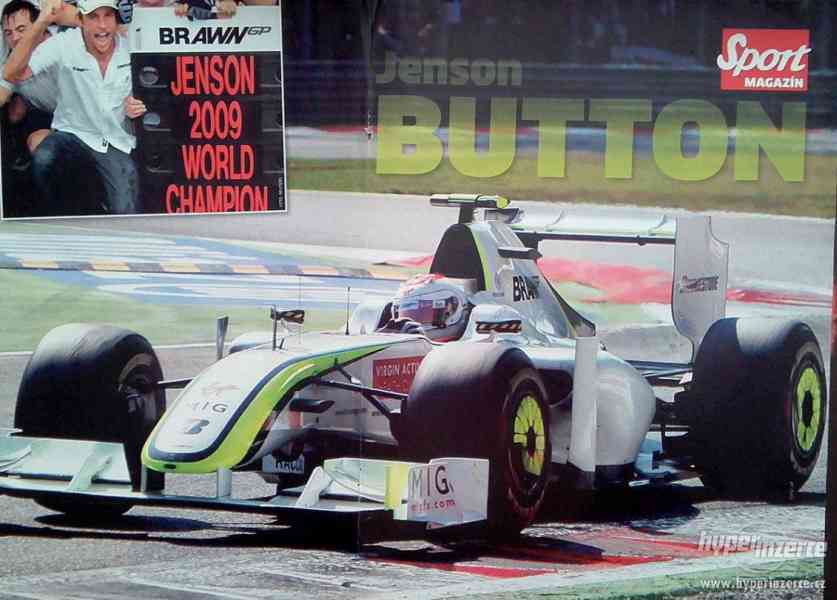 Jenson Button - formule plakát 43 x 29 cm - foto 1