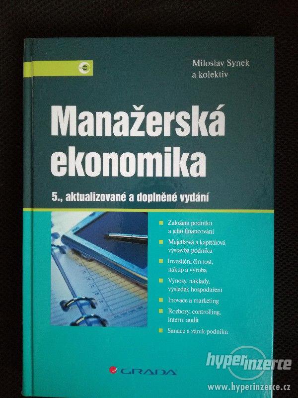 Manažerská ekonomika - Synek, 5. vydání - foto 1