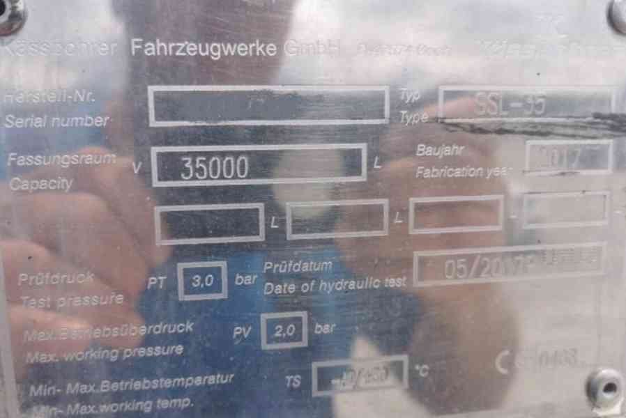 35m3 silo návěs 39/35.5t cisterna Kaessbohrer SSL35 - foto 7