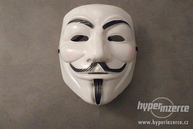 Párty maska Anonymous (Vendeta) vánoční dárek - foto 1