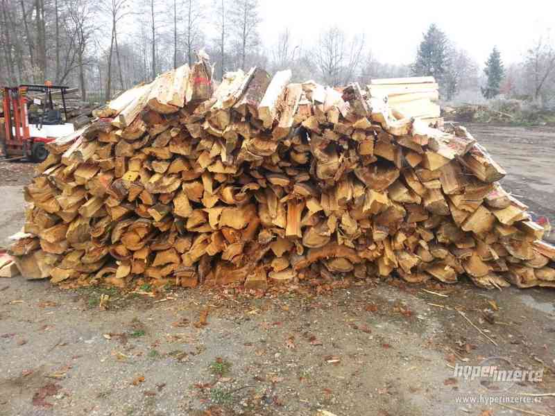 Palivové dřevo horší kvality v metrových délkách NAŠTÍPANÉ - foto 1