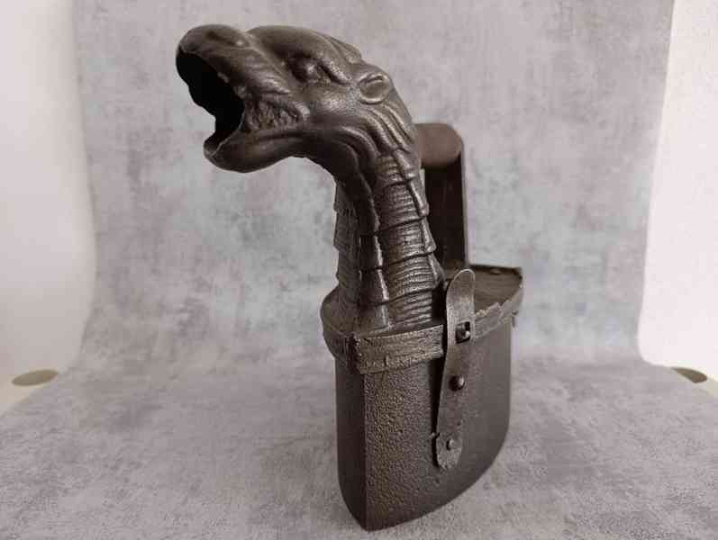 Obrovská atypická komínová žehlička, 9,65kg TOP - foto 15