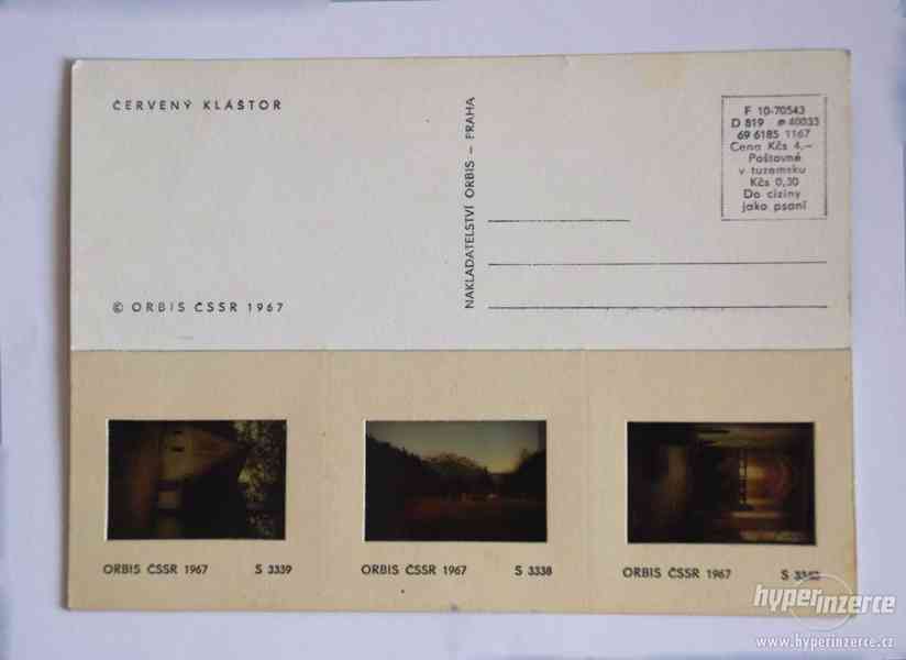 Prodám 2ks pohlednice s diapozitiv, ČSSR 1967 - foto 2