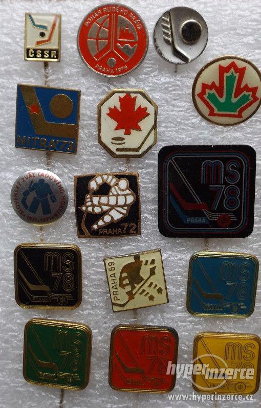 sportovní odznaky - lední hokej, MS, kluby - foto 3