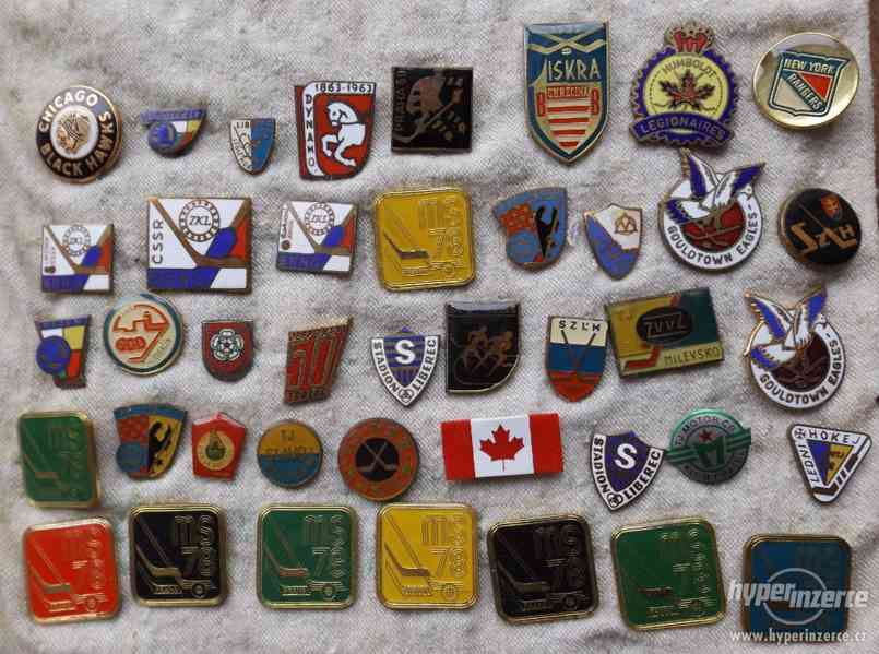 sportovní odznaky - lední hokej, MS, kluby - foto 4