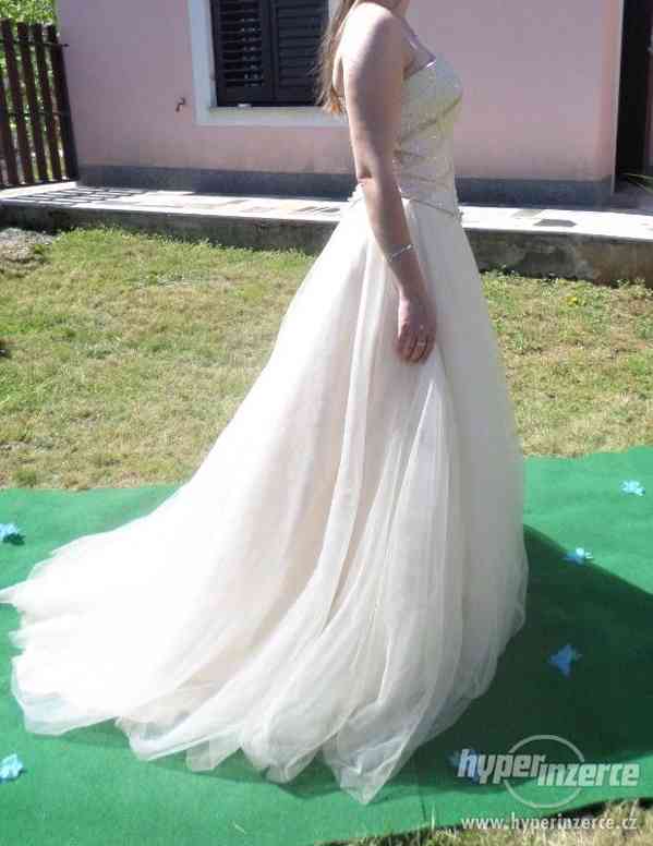 Luxusní svatební šaty Sarah Danielle, 34/36 - foto 4