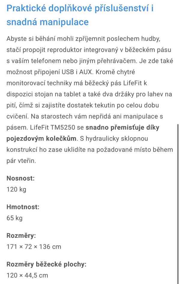 Nový běžecký pás+doplňky (ZÁRUKA) - foto 7