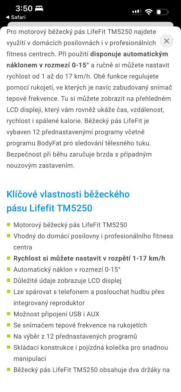 Nový běžecký pás+doplňky (ZÁRUKA) - foto 5