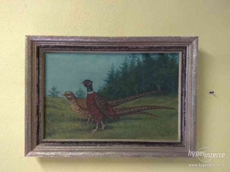 Obraz malovaný na desce signován vpravo dole - foto 1