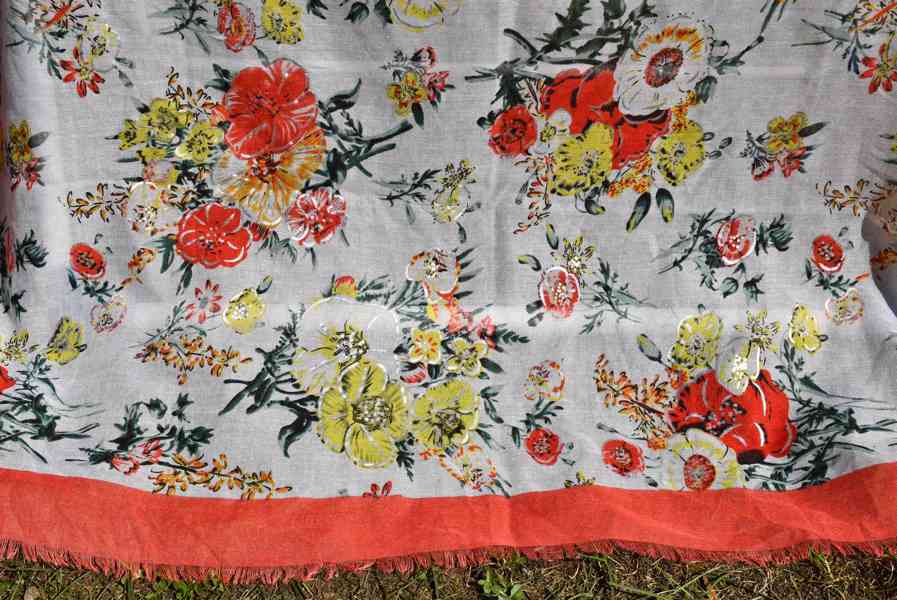 Šátky velké bavlna i polyester různé - foto 19