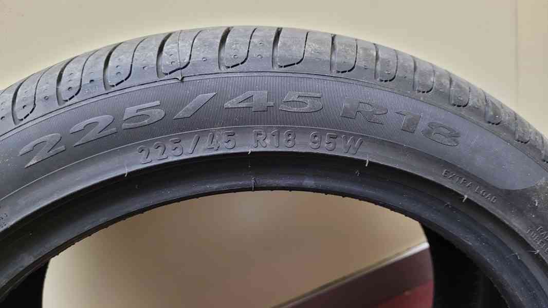 4 nepoužité letní pneu Pirelli 225/45/18 95W - foto 5