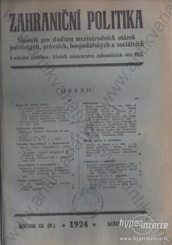 Zahraniční politika Orbis, Praha 1923 - foto 1