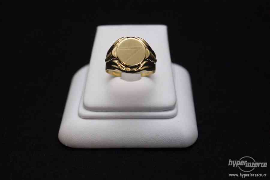 Krasný zlatý prsten 5.94 g - foto 3
