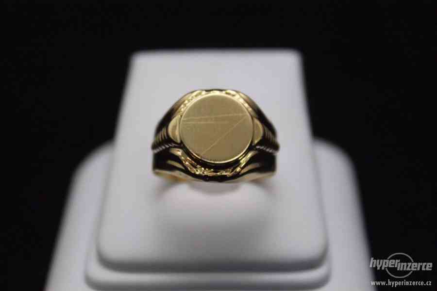 Krasný zlatý prsten 5.94 g - foto 4