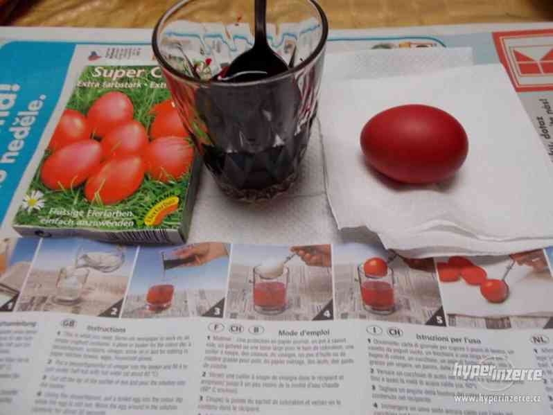 Kvalitní  tekutá barva na vajíčka-červená. - foto 2