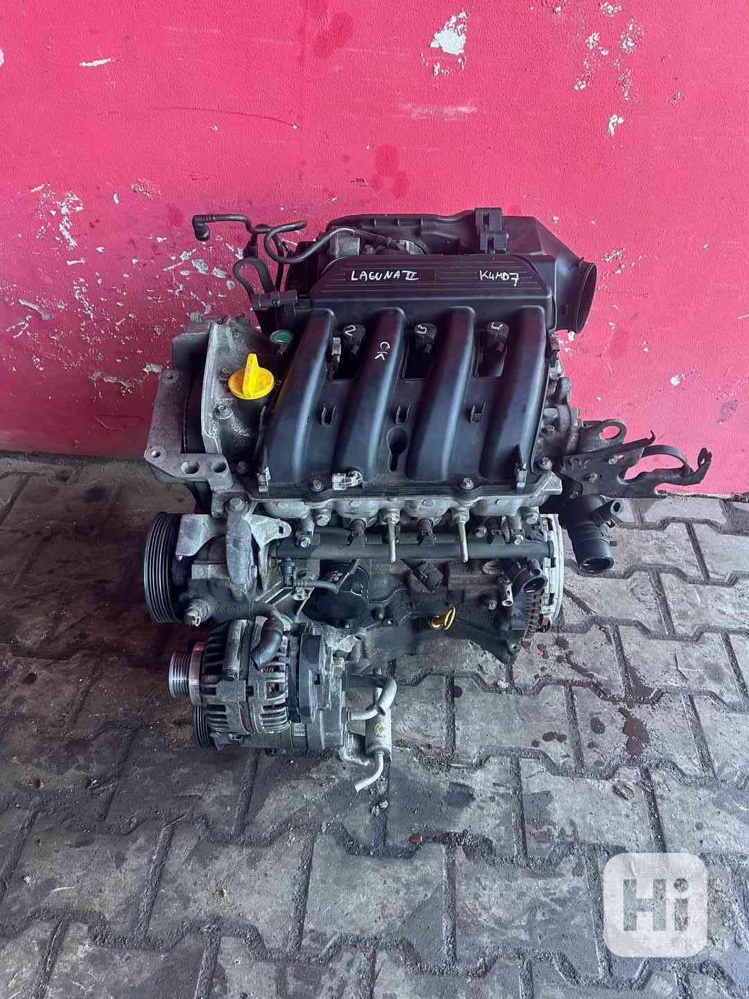 Motor 1,6 16V 79KW K4M D7 Laguna II kompletní - foto 1