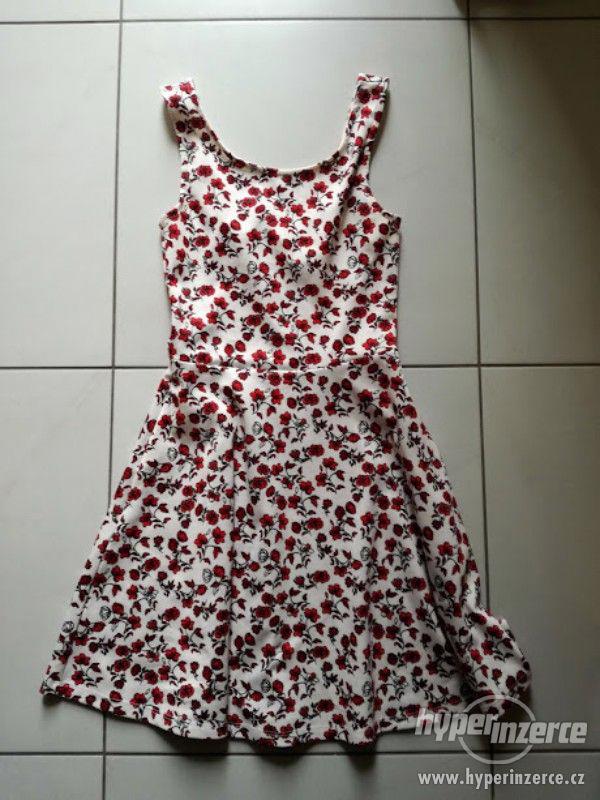 Kytičkované šaty H&M, vel. XS - foto 1